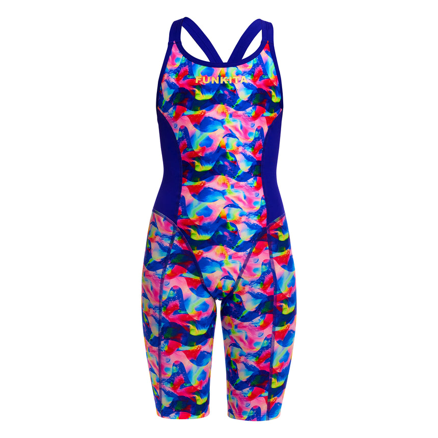 Funkita Girls Swimsuit With Legs Fast Training Wet Wave