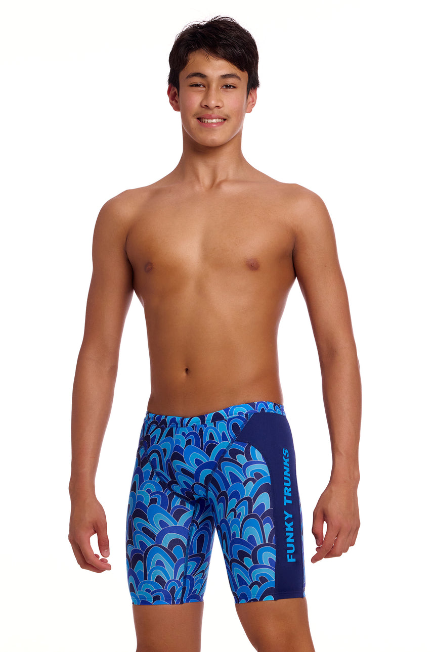 Funky Trunks Jongens Zwemjammer Training Hill Billy Blues