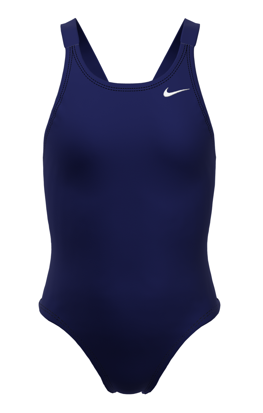 Nike Meisjes Badpak Hydrastrong Solid Fastback Navy