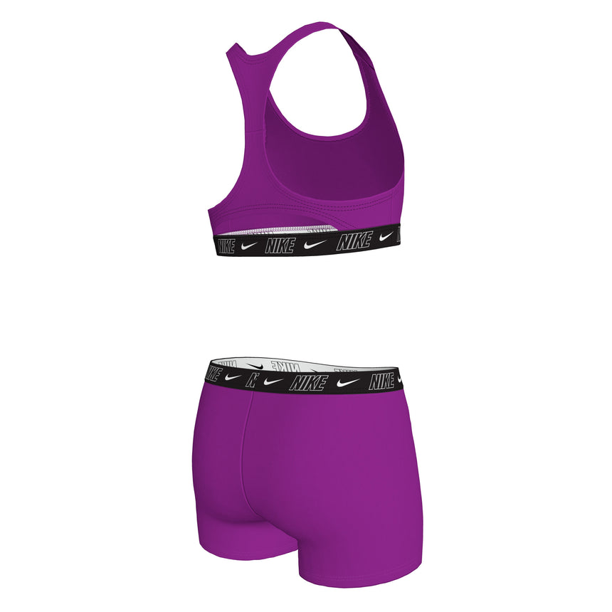 Nike Meisjes Bikini Set Racerback Short Solid Paars