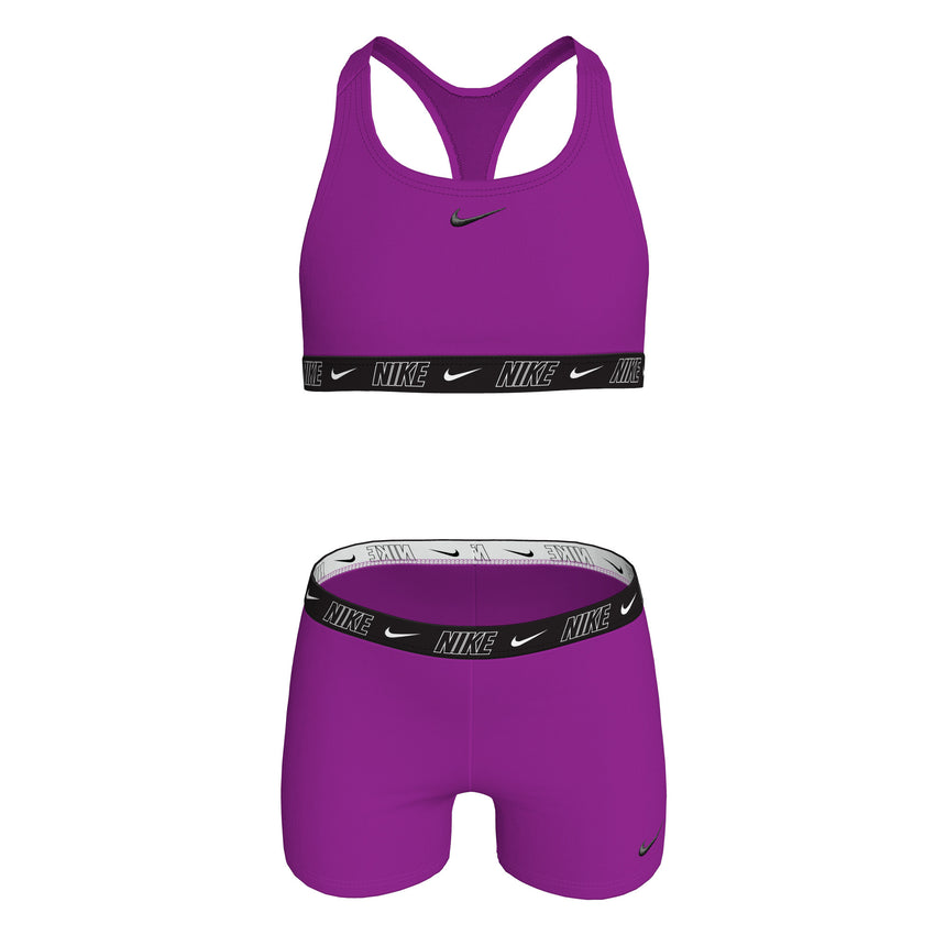 Nike Meisjes Bikini Set Racerback Short Solid Paars