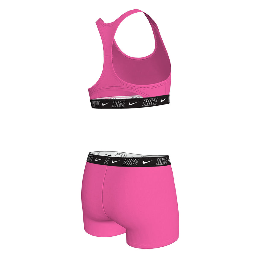 Nike Meisjes Bikini Set Racerback Short Solid Roze