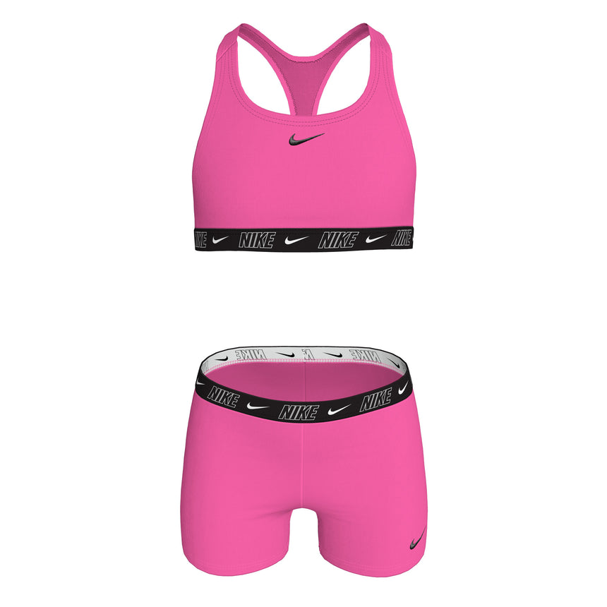 Nike Meisjes Bikini Set Racerback Short Solid Roze