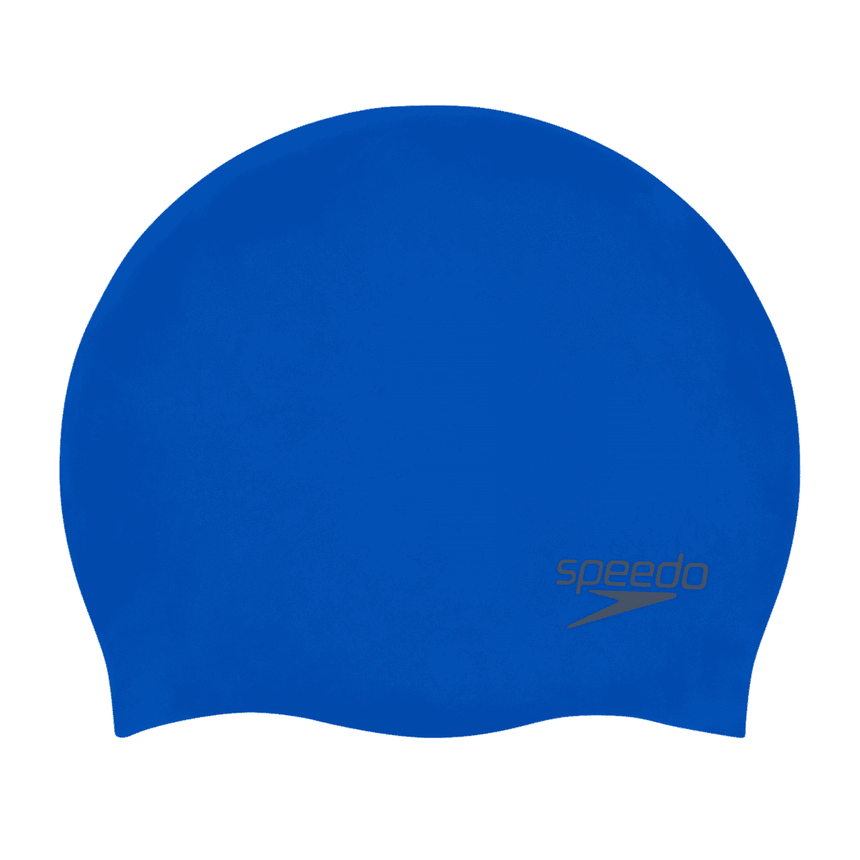 Speedo Badmuts Plain Moulded Silicone Blauw