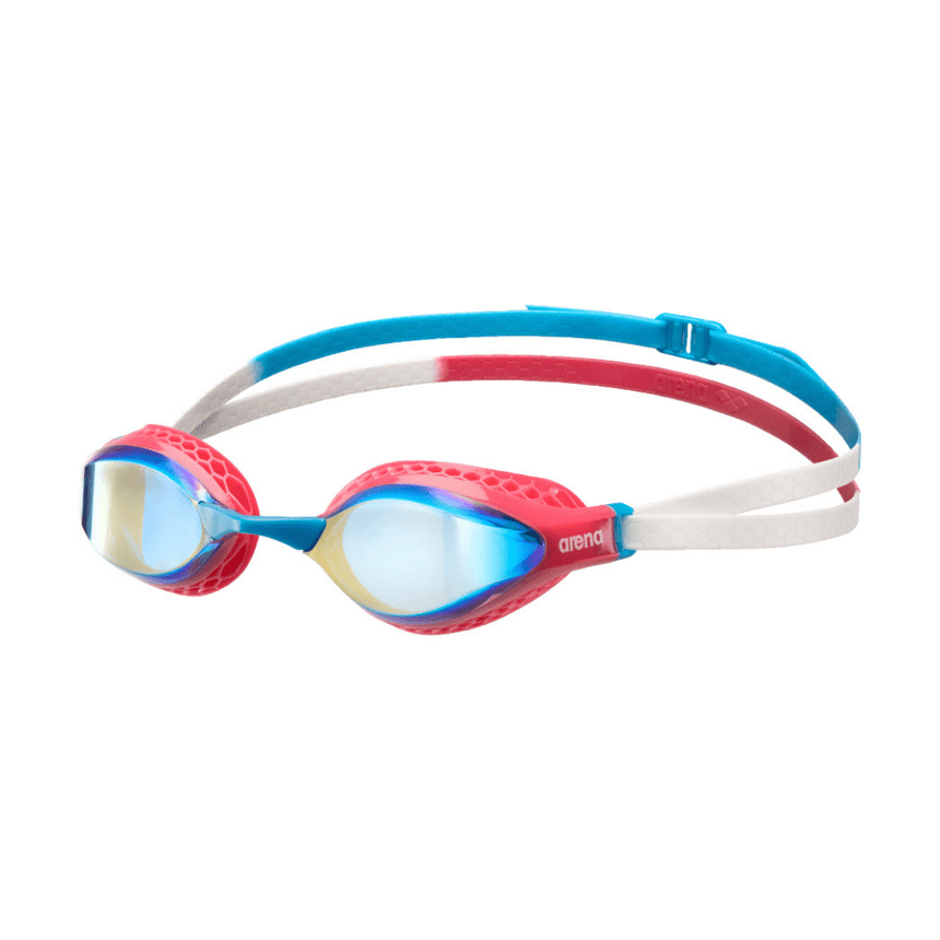 Arena Schwimmbrille Airspeed Mirror Rot/Blau/Weiß
