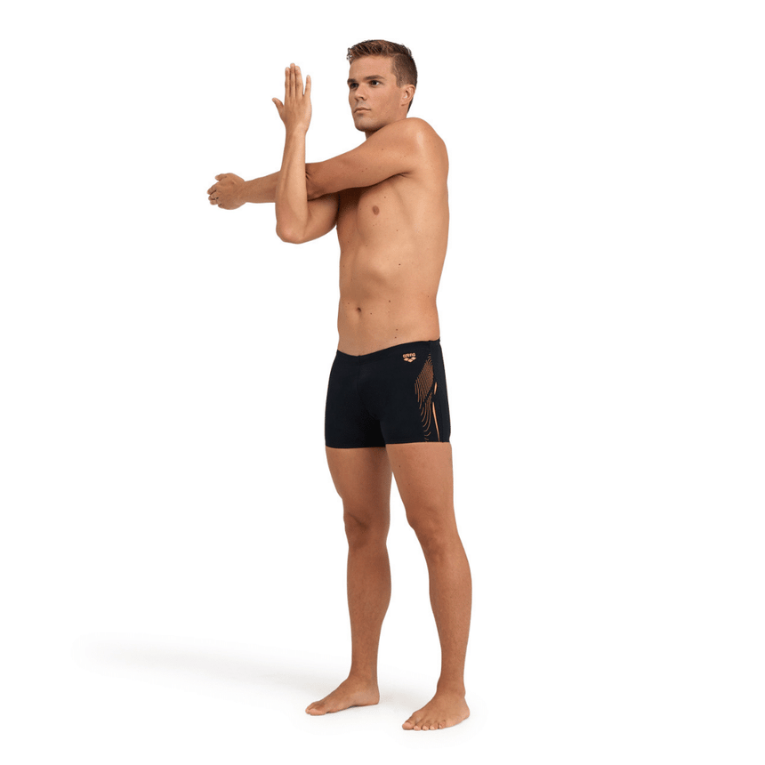 Arena M Swim Short Graphic Black-Nespola