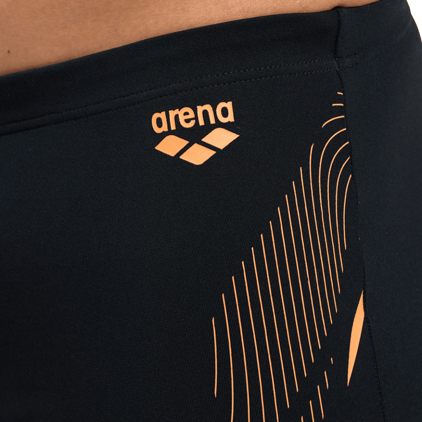 Arena M Swim Short Graphic Black-Nespola