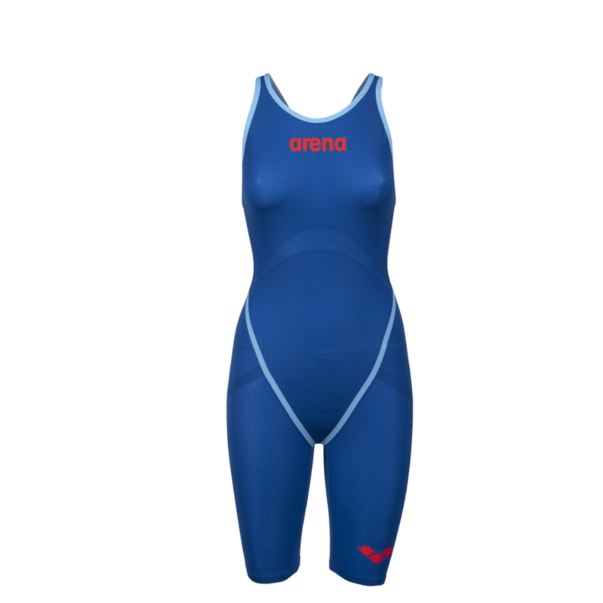 Arena Wedstrijdbadpak Powerskin Carbon Core FX Open Rug Blauw
