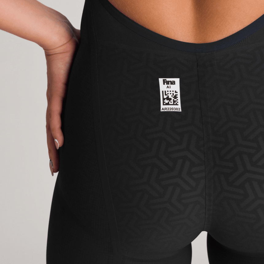 Arena Wedstrijdbadpak Powerskin Carbon Glide Open Rug Zwart/Goud