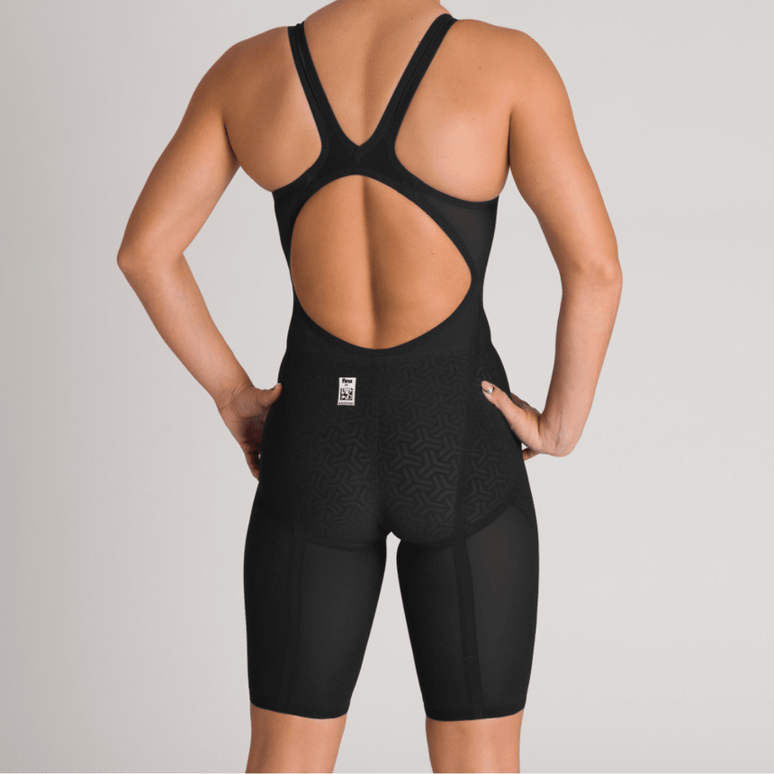 Arena Wedstrijdbadpak Powerskin Carbon Glide Open Rug Zwart/Goud