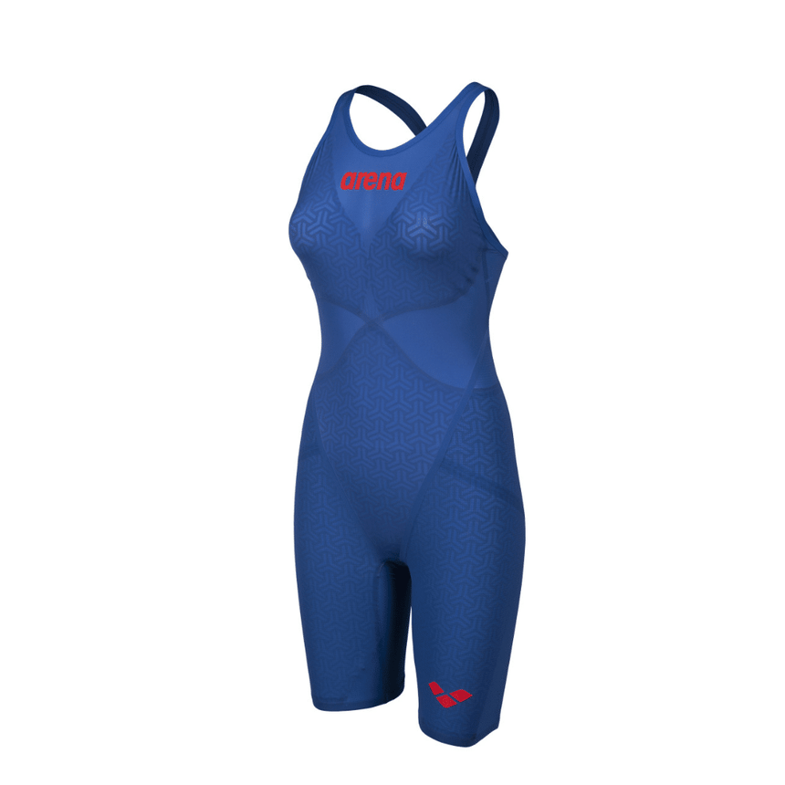 Arena Wedstrijdbadpak Powerskin Carbon Glide Open Rug Blauw