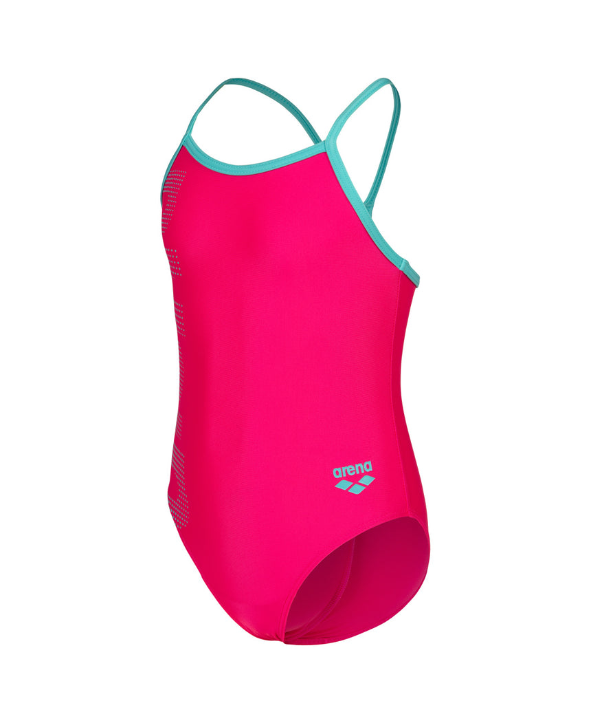 Arena Meisjes Badpak Roze/Blauw