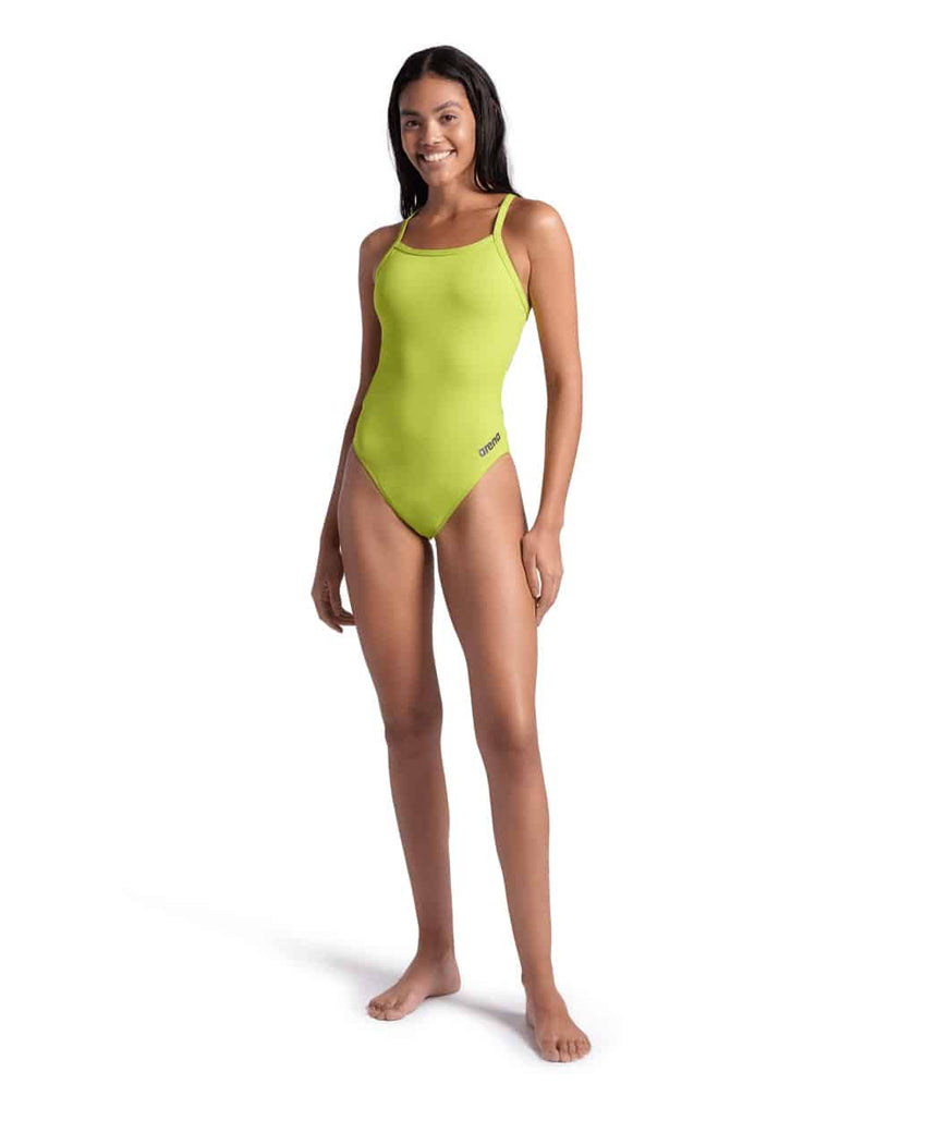 Arena W Team Swimsuit Challenge Solid soft Green
