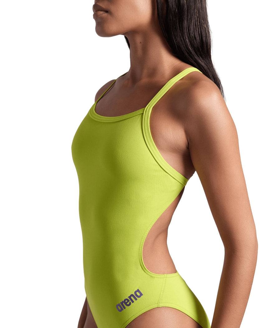 Arena W Team Swimsuit Challenge Solid soft Green