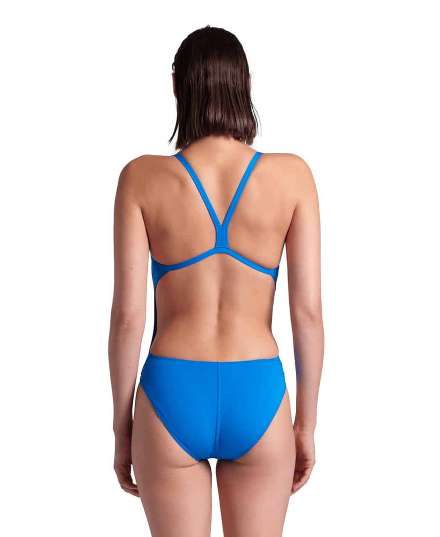 Arena W Team Swimsuit Challenge Solid blue River