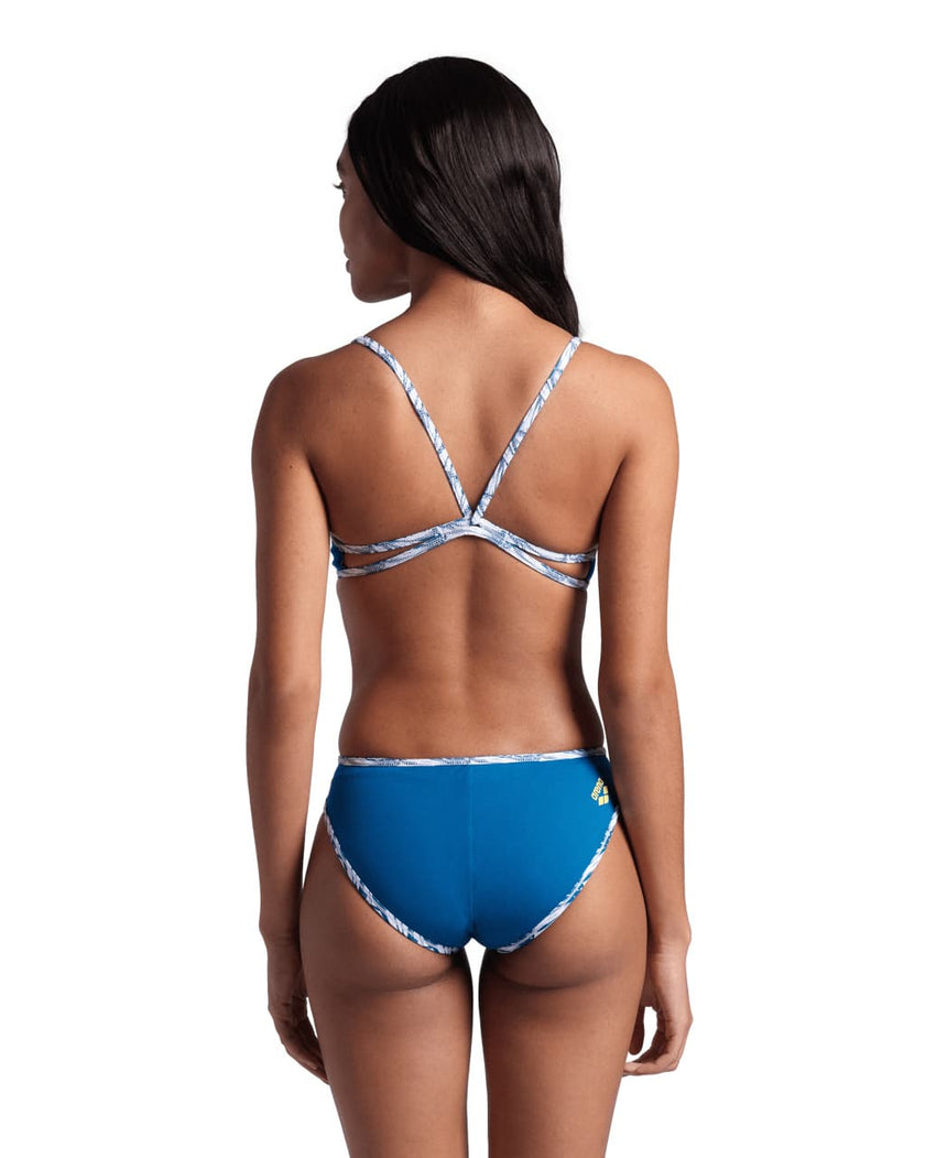 Arena Damen Badeanzug Rule Breaker Twist N Mix R White-Blue Cosmo