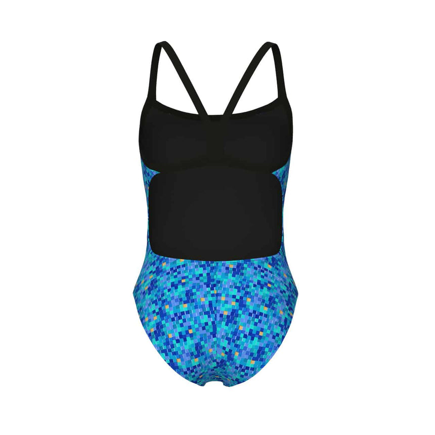 Arena W Pooltiles Swimsuit Challenge Back black-blue Multi