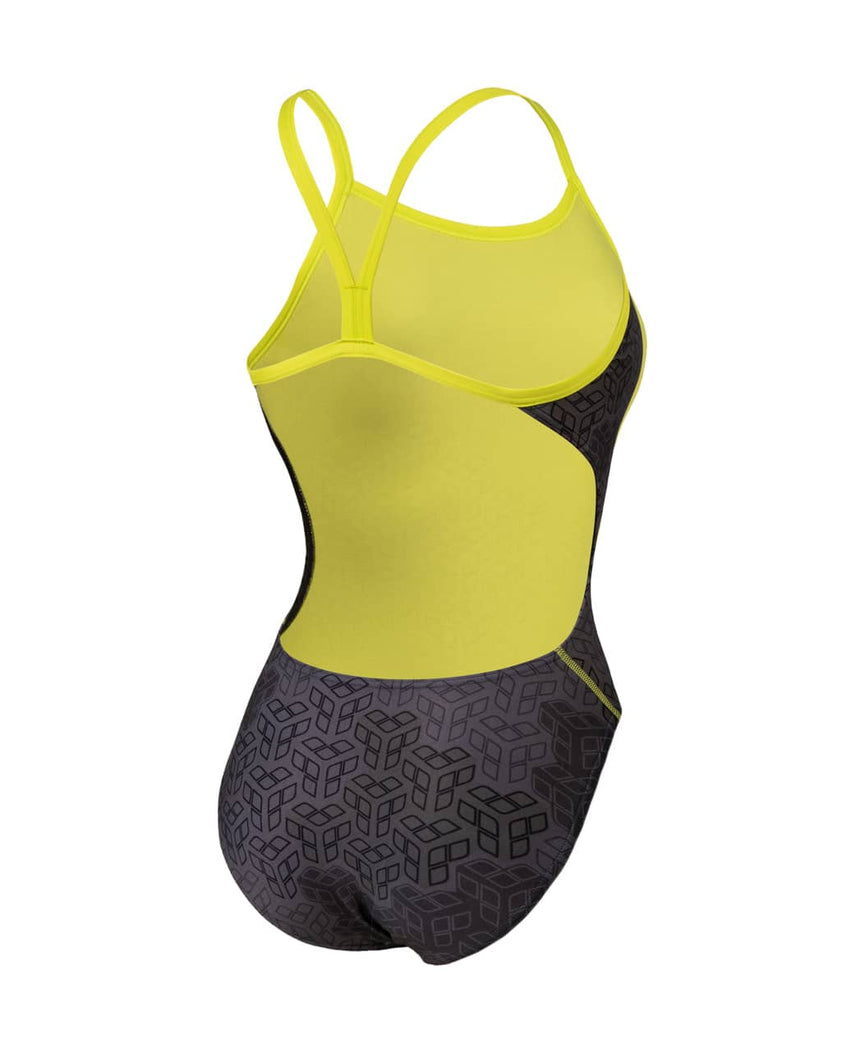 Arena W Camo Kikko Swimsuit Challenge Back soft Green-Black