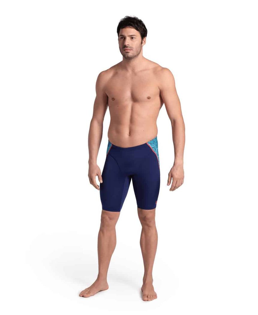 Arena M Camo Kikko Swim Jammer Navy-Water Multi