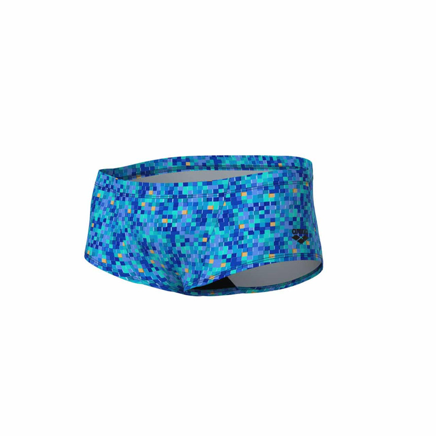 Arena Mens Pooltiles Swim Low Waist Short Blue Multi