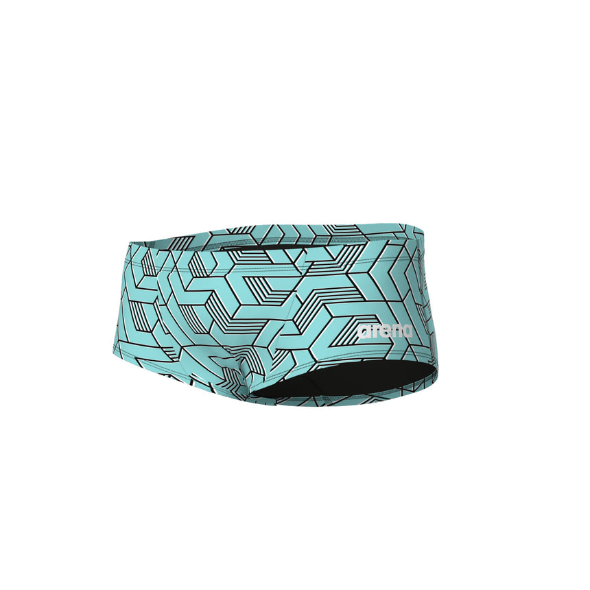 Arena Zwemslip Escape Low Waist Zwart-Waterblauw Multi