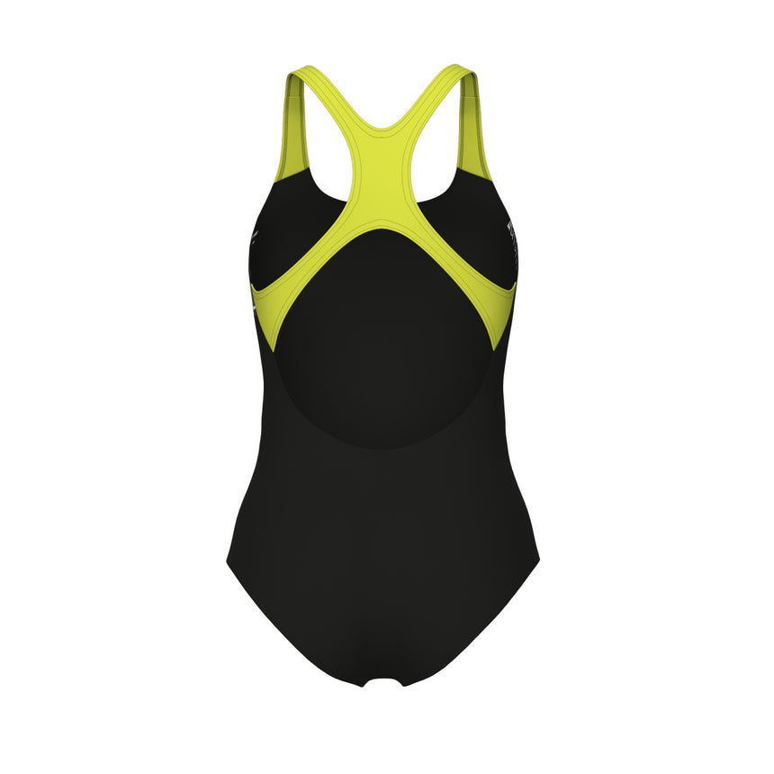 Arena Badpak Wake Swim Pro Back Zwart-Zacht Groen