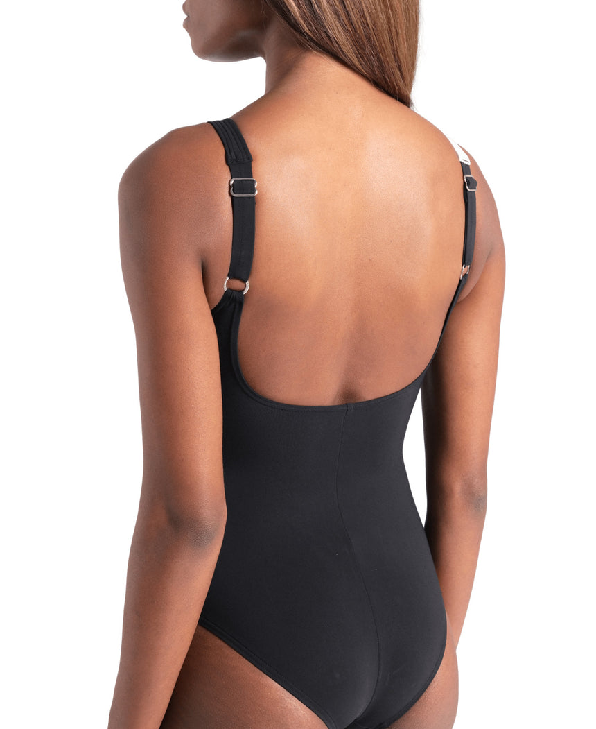 Arena Badpak Liliana U Back C Cup Zwart-Wit