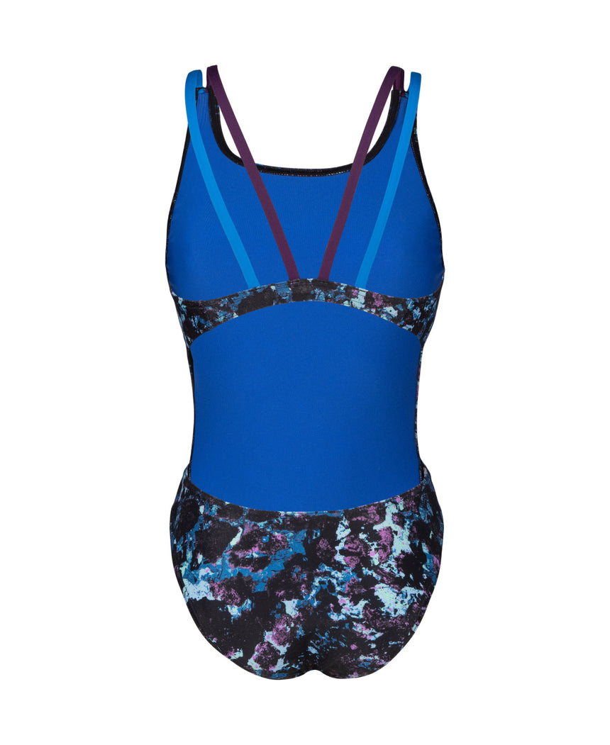 Arena Badpak Rockin Swim Tech Multi Blauw-Rivier-Paars