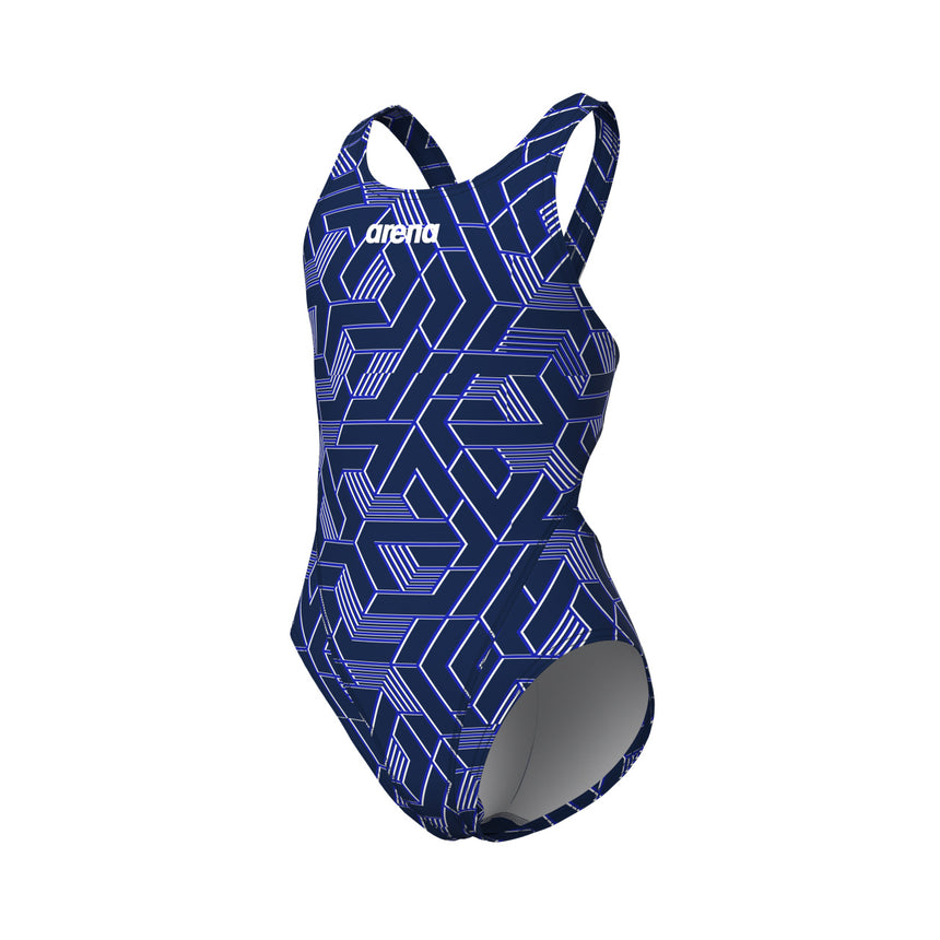 Arena Meisjes Badpak Escape Swim Tech L Team Marineblauw