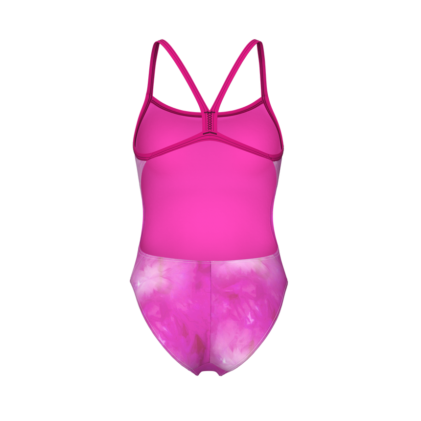 Arena Swimsuit Challenge Back Tie Dye Pink