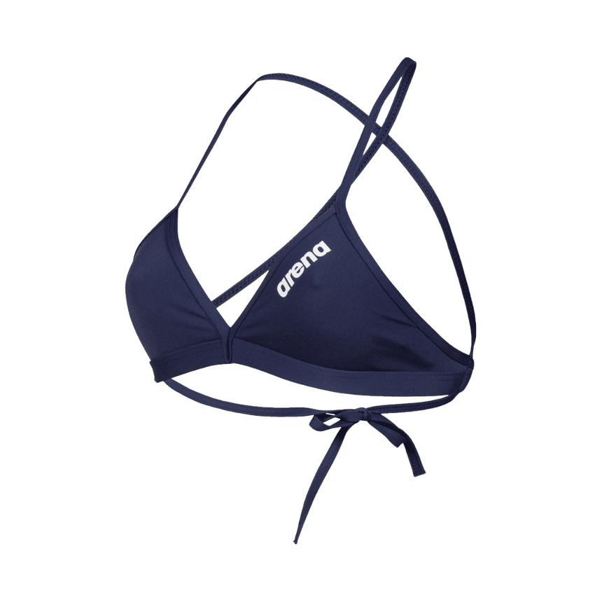 Arena Bikini Top Team Tie Back Navy