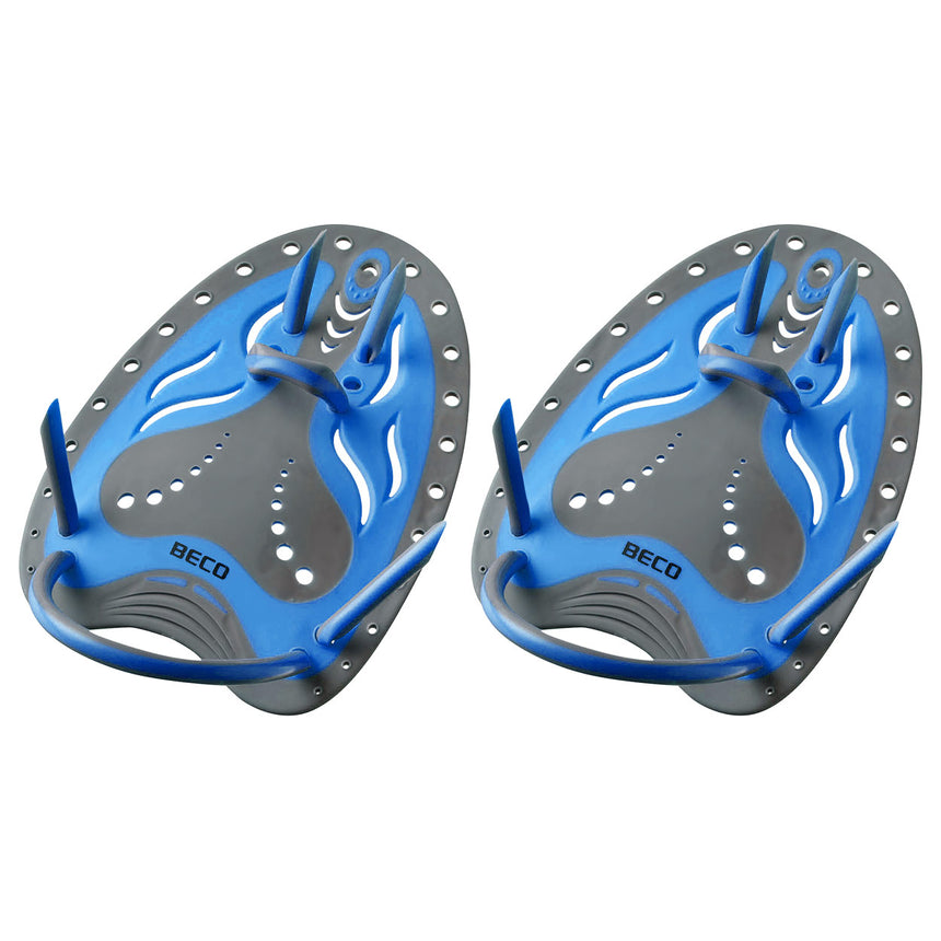 BECO Handpaddles Flex blauw, maat M, paar zwempaddles