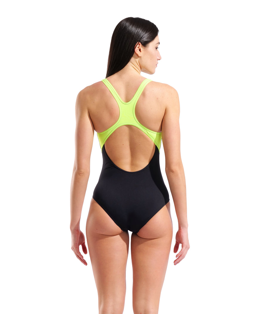 Arena Women's Jellyfish Swim Pro Back Swimsuit black multicolour back model view