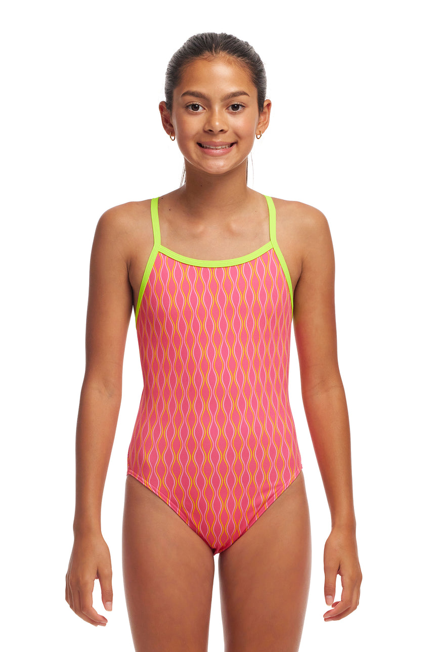 Funkita Girls Swimsuit Single Strap Wicked Waves