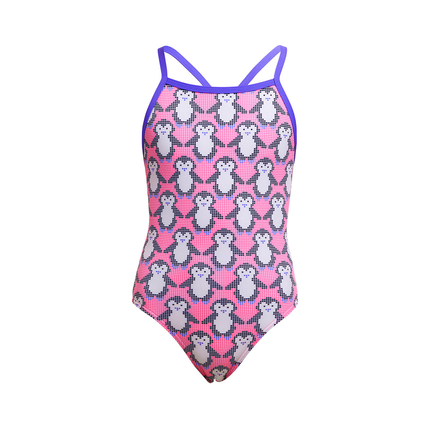 Funkita Mädchen Badeanzug Tie Me Tight Pixi Pengi