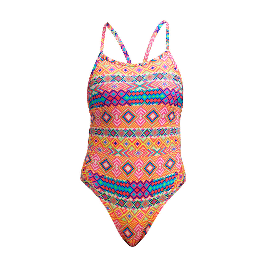 Funkita Girl's Twisted One Piece Devil In Detail