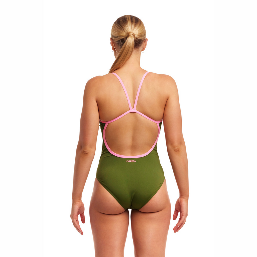 Funkita Ladies Single Strap One Piece Glamo Camo