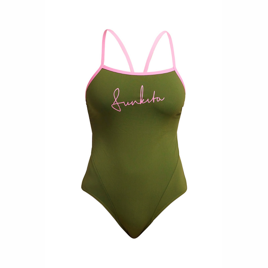 Funkita Ladies Single Strap One Piece Glamo Camo