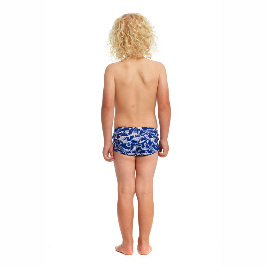 Funky Trunks Toddler Boys Swim Trunks Printed Beached Bro