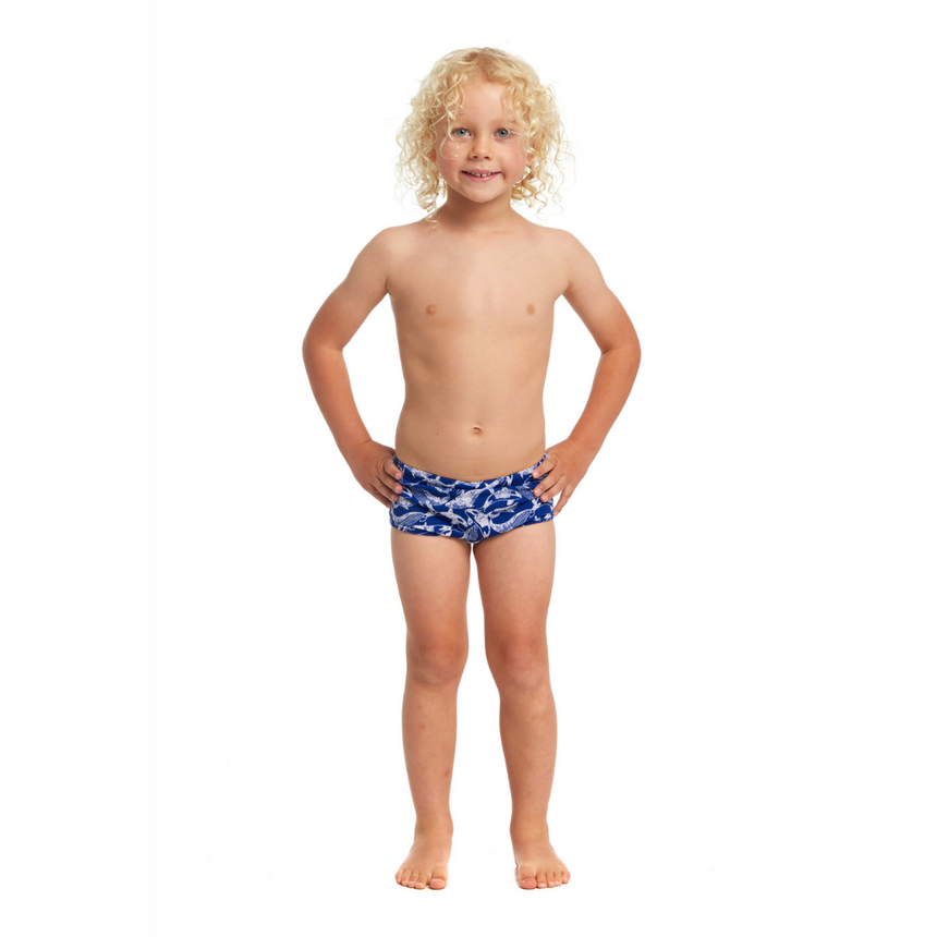 Funky Trunks Toddler Boys Swim Trunks Printed Beached Bro