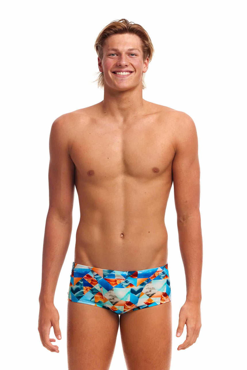Funky Trunks Badeboxer Classic Smashed Wave