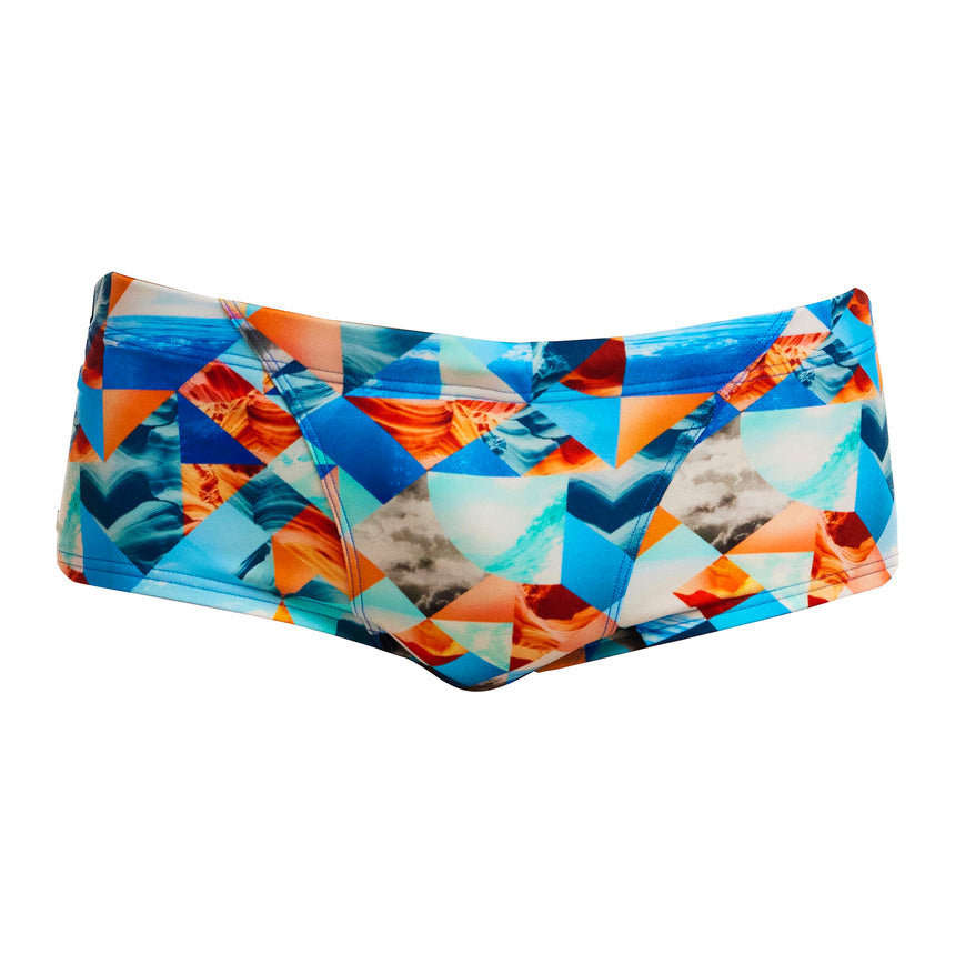 Funky Trunks Badeboxer Classic Smashed Wave