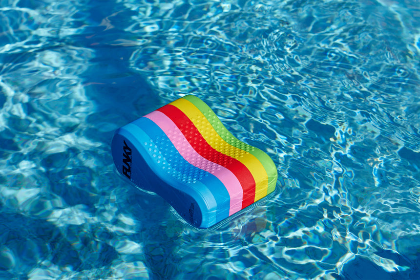 Funky Pull Buoy Rainbow Racer
