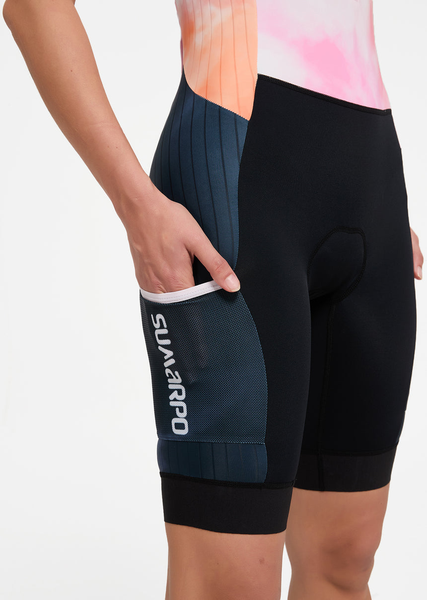 Sumarpo Damen Trisuit Nexor Aero Ärmellos Schwarz/Orange