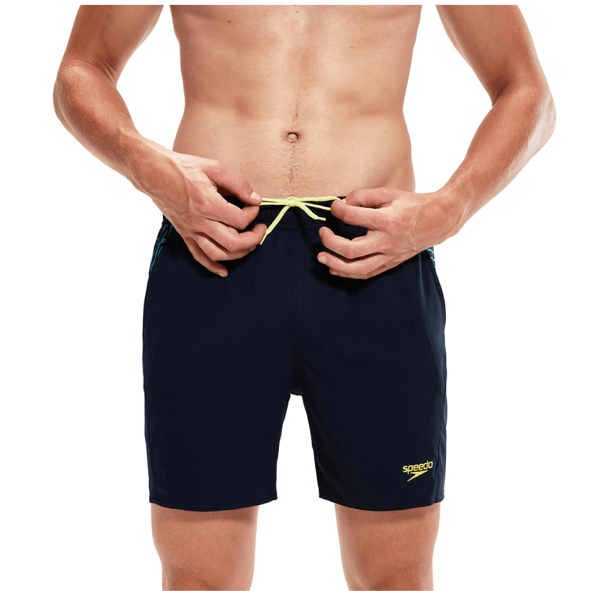 Speedo Mens Sport Panel 16" Watershort True Navy/ Aquarium/ Chroma/ Spritz