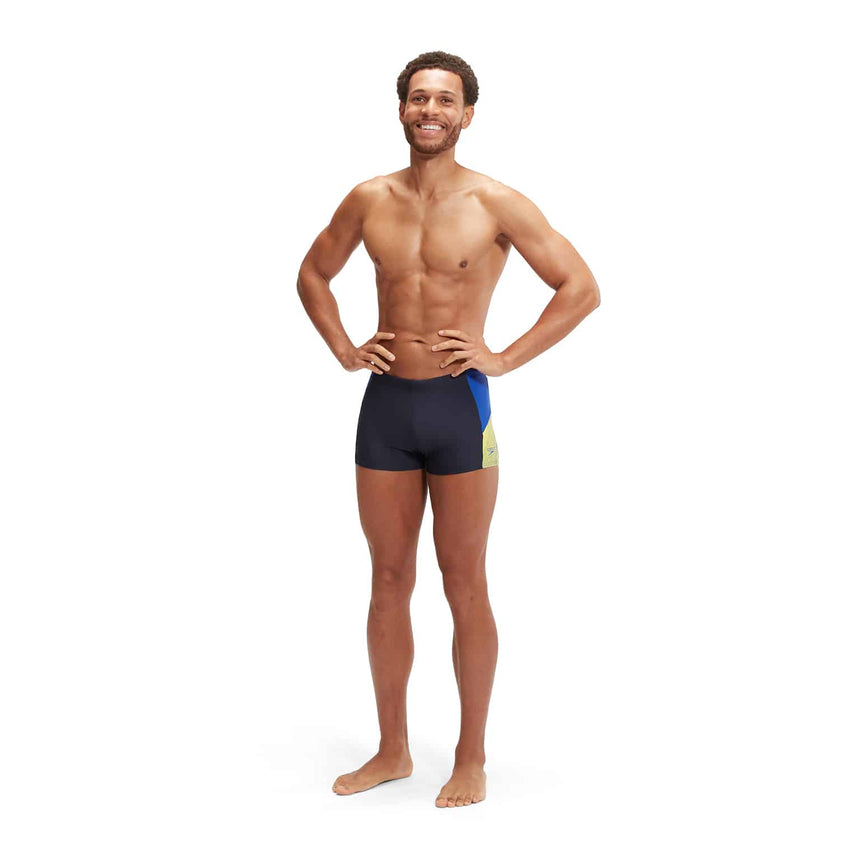 Speedo Mens Aquashort Dive True Navy/True Cobalt/Lemon Drizzle