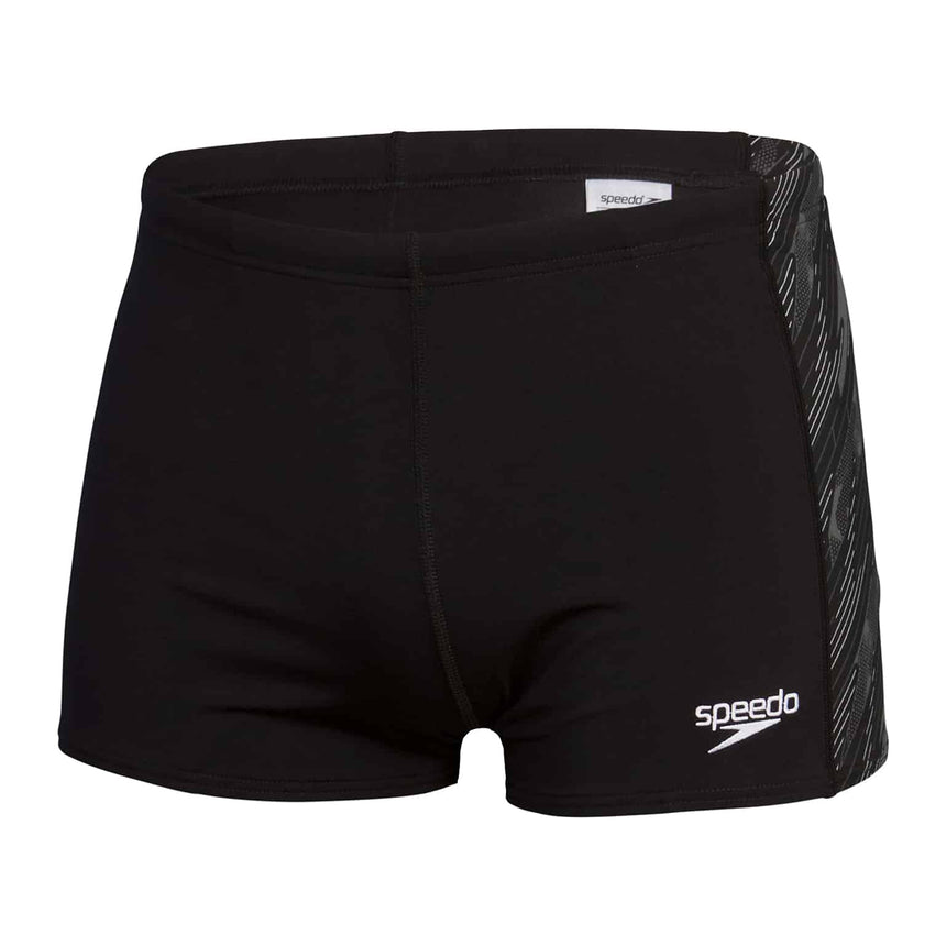 Speedo Herren Aquashort Hyperboom Panel Schwarz/USA Charcoal/White