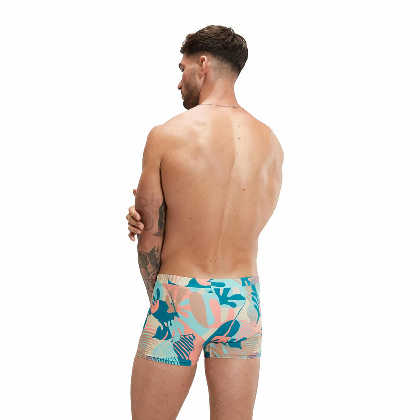Speedo Mens Aquashort Escape Peacock/Cupid Coral/Pale Tan/Fresh Blue/Saddle Taupe