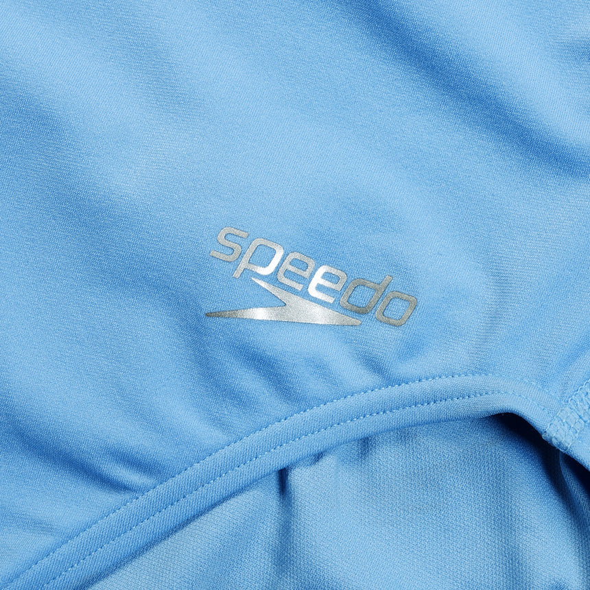 Speedo Womens Solid Vback Curious Blue/Disco Peach