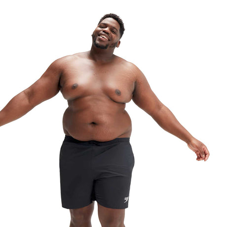 Speedo Badeshort Plus Size Essential 16" Schwarz